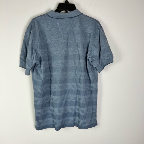 SeaWorld Fairway Outfitters Mens Golf Polo Shirt Gray Stripe Short Sleeve L - Picture 4 of 7